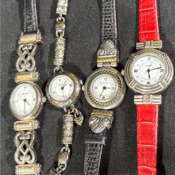 Brighton, vintage, Silver and Red Watch Collection, lot of 4 main image 7